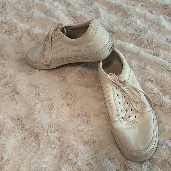 Low rise white tie vans size 10 - Picture 2 of 2